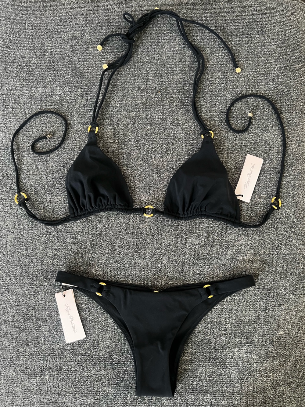 Agent Provocateur Black Triangle Malisa Bikini Set